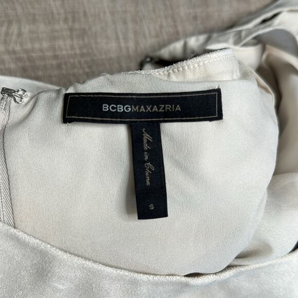 BCBG MAXAZRIA Cream Charlotte Faux Suede Strappy Tank Top Women’s - Picture 4 of 13